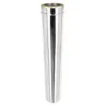 1000mm Length - Twin Wall Pipe 125mm (Stainless)