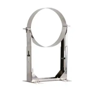 130-210mm Wall Bracket - Twin Walled Pipe 125mm (Stainless)