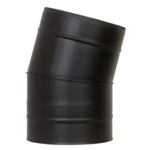 15° Elbow - Twin Wall Pipe 200mm (Black)