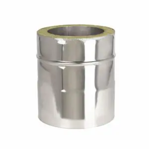 200mm Length - Twin Wall Pipe 125mm (Stainless)