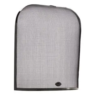 Domed Fire Screen/Spark Guard Width 22" (Black)