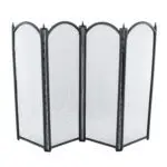 (DISCONTINUED) Fire Screen 4 Fold Height 21" (Black)