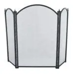 Fire Screen 3 Fold Height 26" (Black)