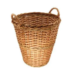 Fireside Round Tall Log Basket (Hessian)