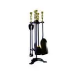 Fireside Ball Top Tool Set (Black/Antique)