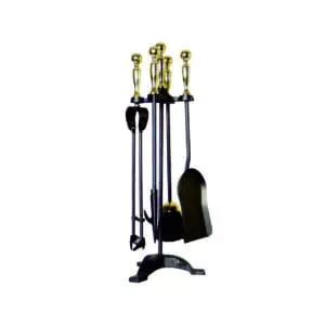 Fireside Ball Top Tool Set (Black/Antique)