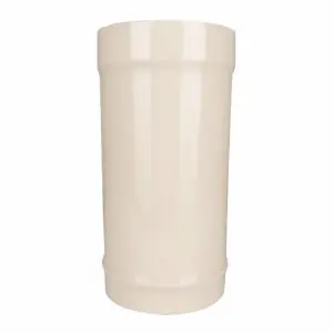 (DISCONTINUED) 300mm Length Cream Enamelled - Single Walled Flue Pipe (150mm)