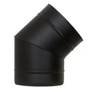 (DISCONTINUED) 45° Elbow - Twin Walled Pipe 175mm (Black)