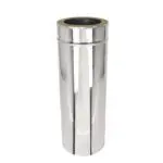 500mm Length - Twin Wall Pipe 125mm (Stainless)