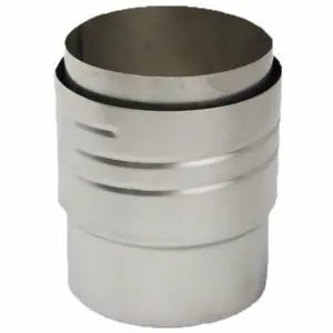 Stove Pipe To Flexible Flue Liner Adapter (Screw Fit)  - 125mm (5 inch)