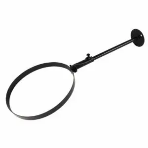 (DISCONTINUED) Adjustable Wall Bracket - Single Walled Flue Pipe - Black (200mm)