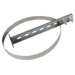 Adjustable Wall Bracket- Single Walled Flue Pipe (Silver (100mm)