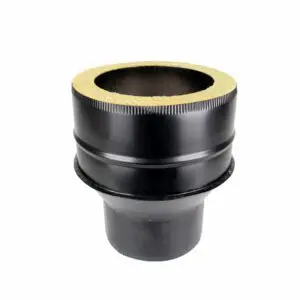 Single to Twin Adapter - Twin Wall Pipe 200mm (Black)