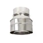 Twin to Flex Adapter - Twin Wall Pipe 125mm (Stainless)