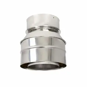 Twin to Flex Adapter - Twin Wall Pipe 200mm (Stainless)