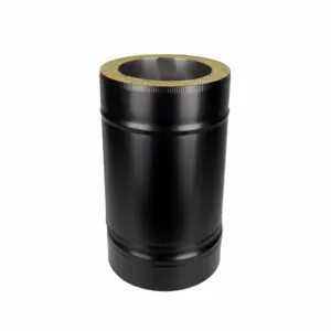 250-350mm Adjustable Length - Twin Wall Pipe 125mm (Black)