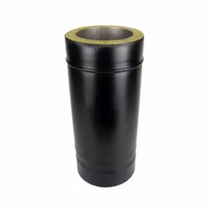 350-500mm Adjustable Length - Twin Wall Pipe 175mm (Black)