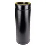 500-880mm Adjustable Length - Twin Wall Pipe 125mm (Black)