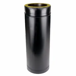 500-880mm Adjustable Length - Twin Wall Pipe 125mm (Black)