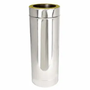 500-880mm Adjustable Length - Twin Wall Pipe 200mm (Stainless)