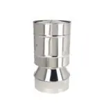 All Weather Cowl - Twin Wall Pipe 125mm (Stainless)