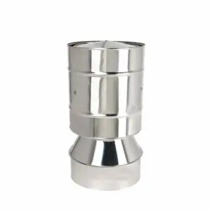 All Weather Cowl - Twin Wall Pipe 125mm (Stainless)