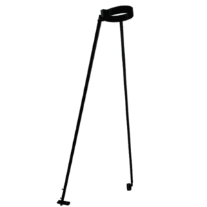 (DISCONTINUED)  Telescopic Bracket - Twin Walled Pipe 125mm (Black)