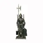 Fireside 'Knight' Tool Set (Silver/Black)