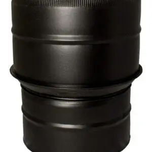 (DISCONTINUED) Increasing Adapter - Twin Wall Pipe 150mm to 175mm (Black)