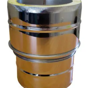 (DISCONTINUED) Increasing Adapter - Twin Walled Pipe 125mm to 150mm (Black)