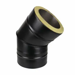 45° Elbow - Twin Wall Pipe 150mm (Black)
