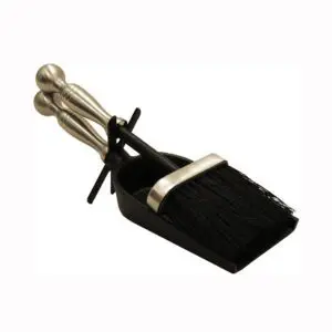 Fireside Hearth Tidy (Black/Satin Nickel)