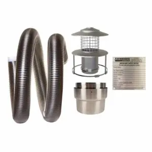 Installation Kit 3 and  Flexible Flue Liner - 200mm (8 inch) 316 Grade