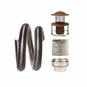 Installation Kit 8 and  Flexible Flue Liner - 175mm (7 inch) 316 Grade