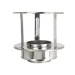 Rain Cap - Twin Wall Pipe 125mm (Stainless)