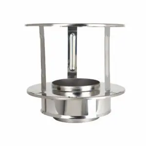 Rain Cap - Twin Wall Pipe 175mm (Stainless)