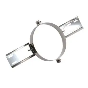 Roof Bracket - Twin Wall Pipe 150mm (Black)