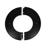 (DISCONTINUED) 200mm Decorative Collar, Single Wall Flue Pipe, Matt Black