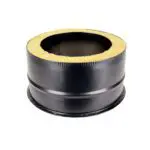 Tee Cap with Drain - Twin Wall Pipe 125mm (Black)