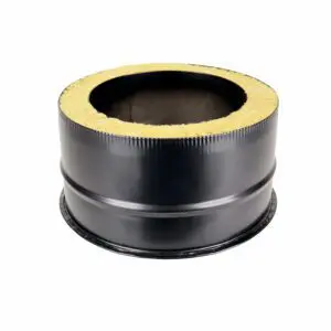 Tee Cap with Drain - Twin Wall Pipe 125mm (Black)