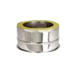 Tee Cap with Drain - Twin Wall Pipe 125mm (Stainless)