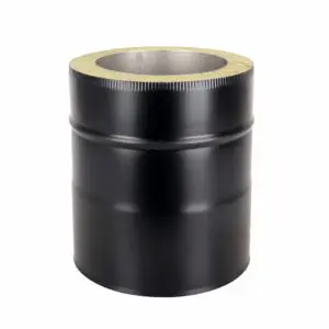 200mm Length - Twin Wall Pipe 150mm (Black)