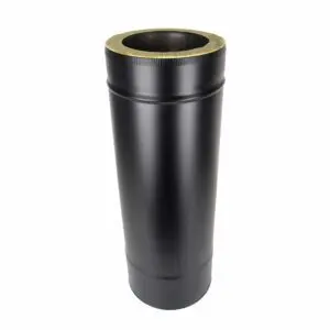 500mm Length - Twin Wall Pipe 200mm (Black)
