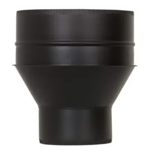 (DISCONTINUED) Increasing Single to Twin Wall Adapter - 150mm to 175mm (Black)