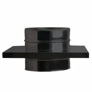 Console Plate - Twin Wall Pipe 175mm (Black)