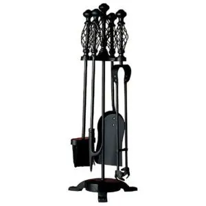(DISCONTINUED) Fireside 'Spiral' Tool Set (Black)