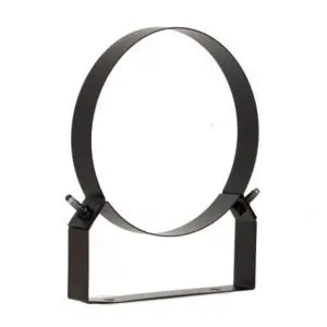 (DISCONTINUED) 50mm Wall Bracket - Twin Wall Pipe 200mm (Black)