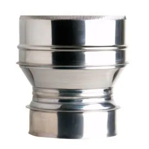(DISCONTINUED) Flex to Twin Adapter - Twin Walled Pipe 125mm (Stainless)
