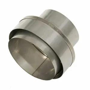 Stove Pipe To Flexible Flue Liner Increasing Adapter  - 125mm - 150mm
