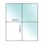 Glass Hearth (Rectangle) - 12mm x 850mm x 1000mm